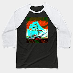 Sailing Ship Baseball T-Shirt